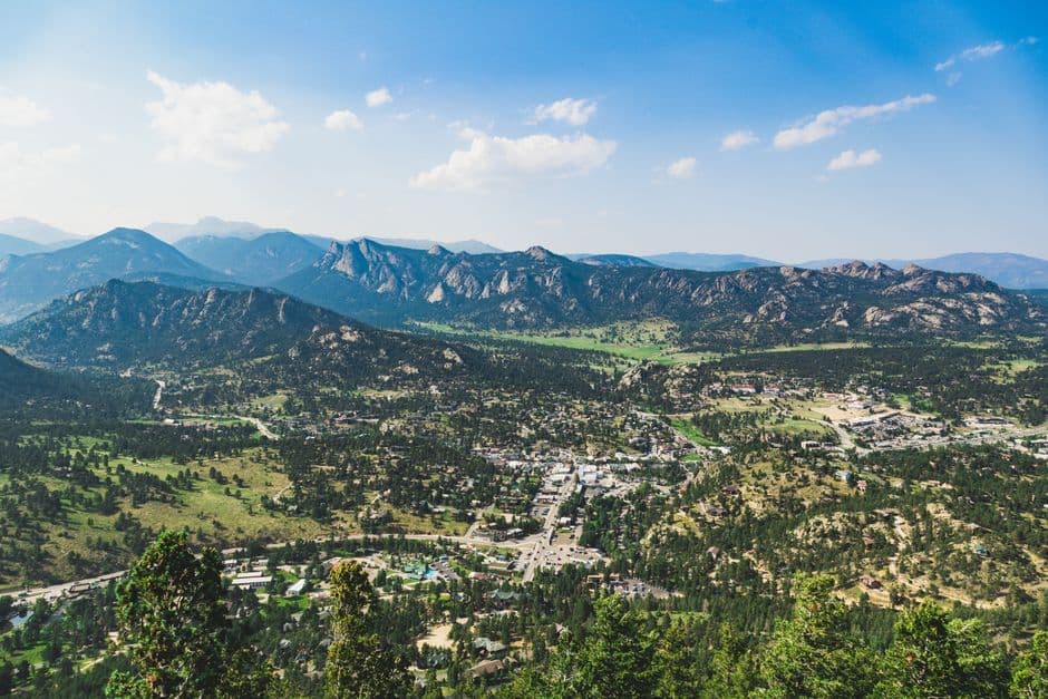 Colorado mountain town neighborhood