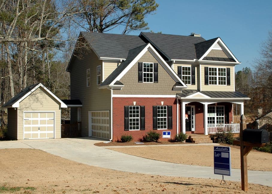 An Ohio suburban home exterior on a clear day.